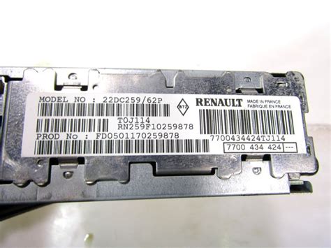 Codice ricambio Renault Scenic