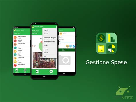 Screenshot di un software di gestione spese