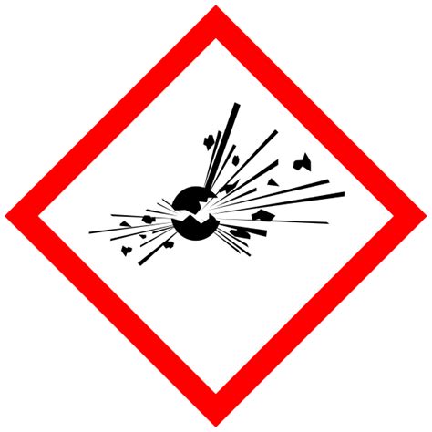 Simbolo di pericolo per materiali esplosivi