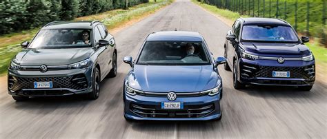Confronto dimensioni Volkswagen Golf, Tiguan e Tayron
