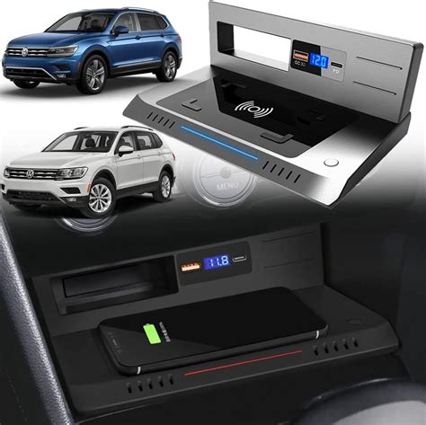 Volkswagen Tiguan 2024 console centrale con ricarica wireless