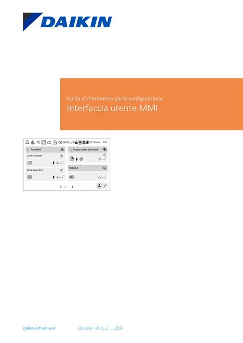 Interfaccia utente configurazione energia