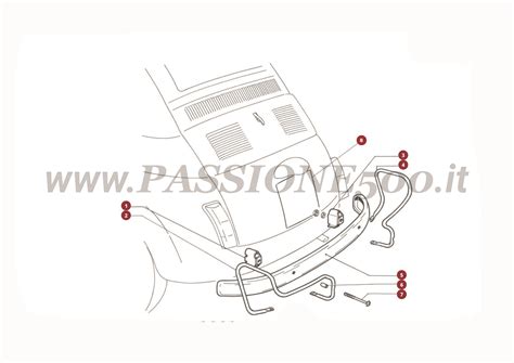 Schema esploso paraurti posteriore Fiat Doblò