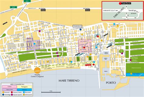 Mappa della zona di Viareggio con posizione Guasti Srl