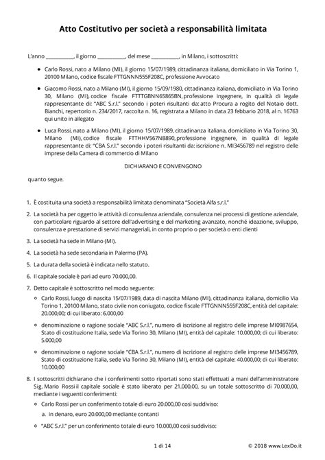 Differenza tra atto costitutivo e statuto ASD