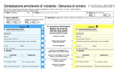 Modulo Constatazione Amichevole (CAI)