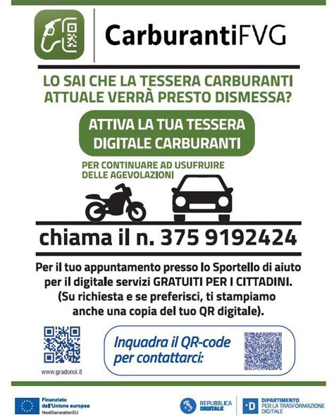 Centro assistenza per la tessera carburanti digitale