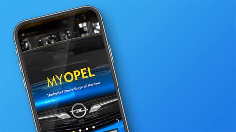 Smartphone con app myOpel e funzionalità remote