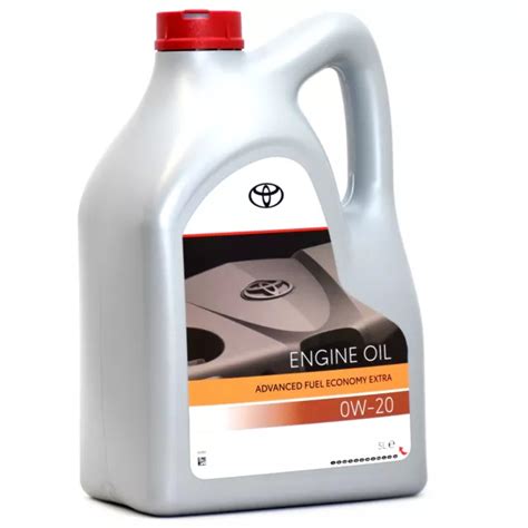 Etichetta di un olio motore originale Toyota