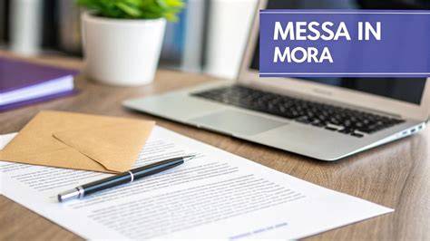 documenti necessari per la messa in mora