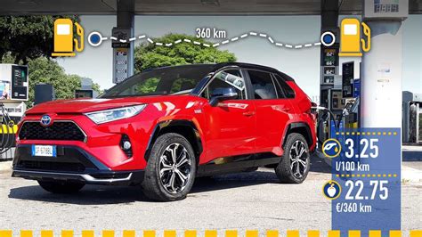 Grafico comparativo consumi Toyota RAV4 diesel e benzina