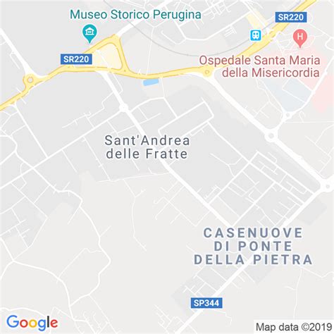 Mappa della zona di Via Soriano a Perugia con le concessionarie Opel