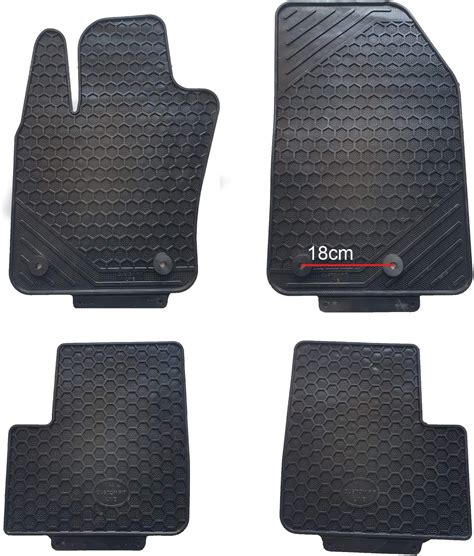 Tappetino bagagliaio in gomma sagomato per Fiat Croma con bordi rialzati