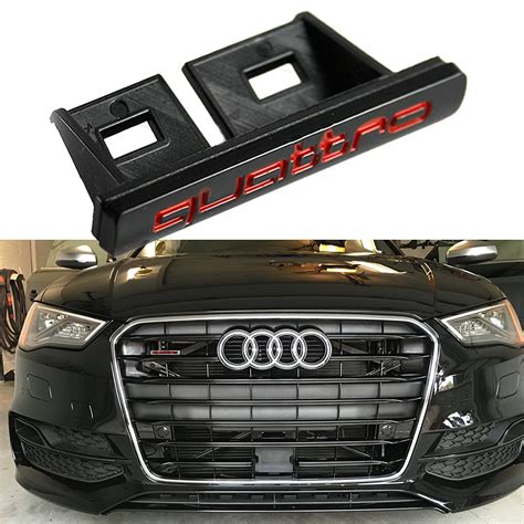 Close-up of a car grill with a