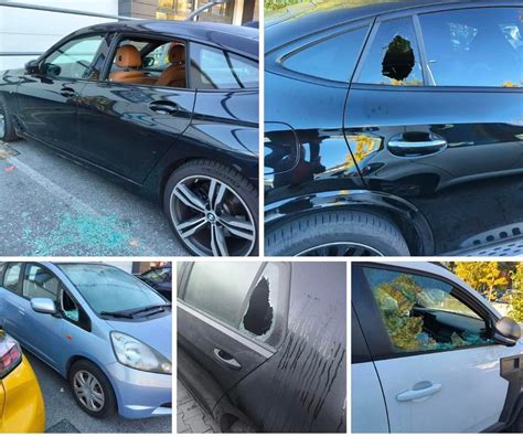 Particolare di un'auto con danni visibili
