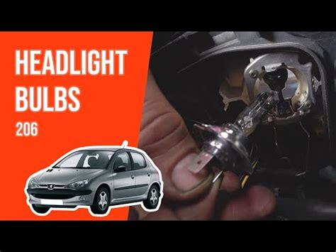 Schema del sistema di illuminazione anteriore Peugeot 206