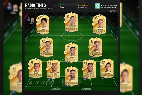 FIFA Ultimate Team 19 squad builder screen