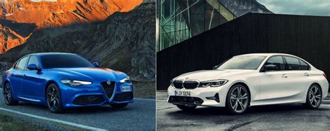 Alfa Romeo Giulia e BMW Serie 3 affiancate
