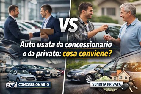 Confronto acquisto auto privato vs concessionario