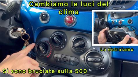 Interno Fiat 500L con pannello del climatizzatore