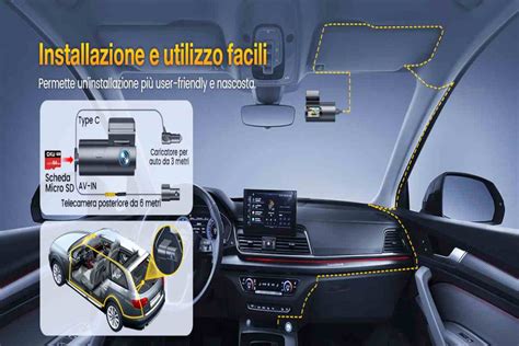 Schema di una dash cam monocamera