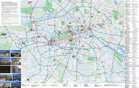 Mappa di Berlino con indicazioni dei punti di interesse