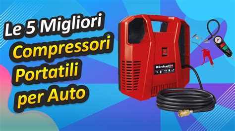 Schema comparativo caratteristiche compressori portatili