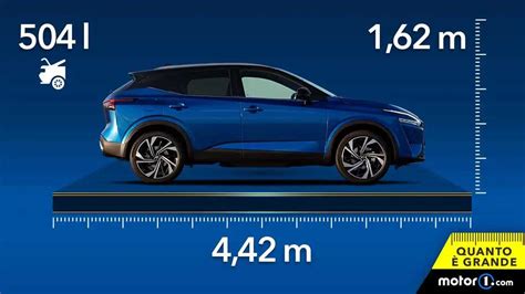 Dimensioni comparate Nissan Qashqai seconda e terza generazione