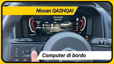Cruscotto e display del computer di bordo della Nissan Qashqai 2008