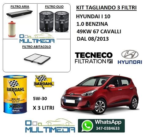Kit filtri completo per auto