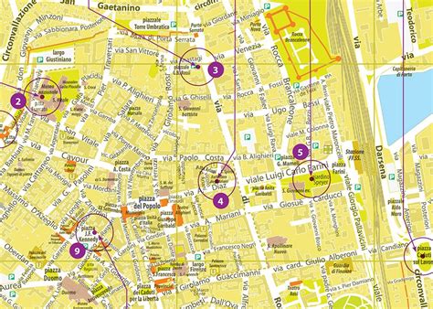 Mappa con punti di sosta consigliati per un viaggio in gravidanza