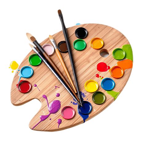 Tavolozza di colori con sfumature diverse
