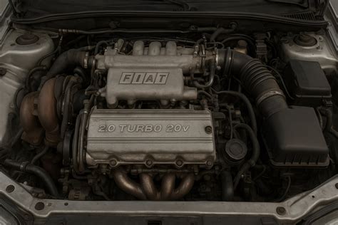 Motore 5 cilindri turbo della Fiat Coupé