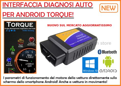 Interfaccia dell'app Torque per Android