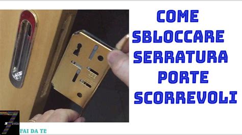 Posizione tipica di una serratura nascosta sotto un tappino