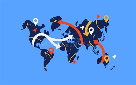 Illustrazione di una mappa dell'Europa con frecce che collegano diversi paesi per indicare la mobilità