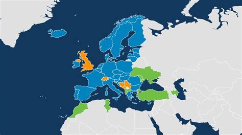 Mappa che evidenzia i paesi aderenti al sistema Carta Verde