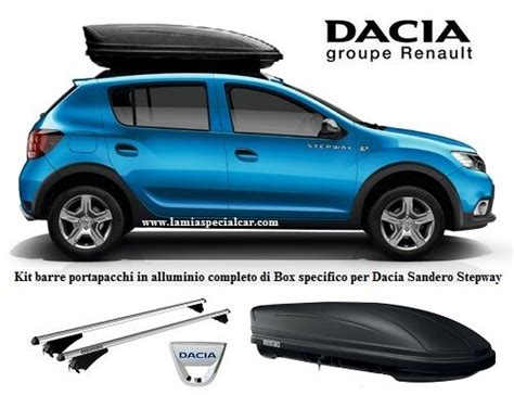 Dacia Sandero Stepway con box tetto installato