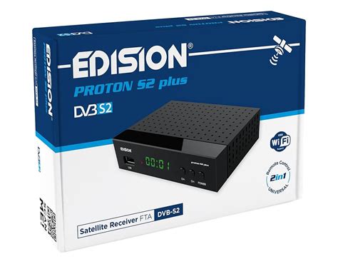 Decoder Edision Progressiv con cavi e telecomando