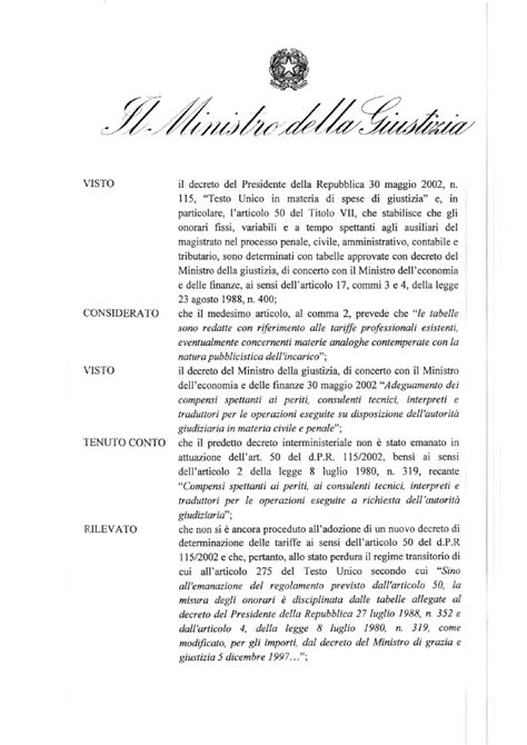 Copertina del Decreto Ministeriale 31 dicembre 1988