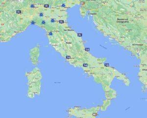 Mappa stazioni di servizio Q8 in Italia