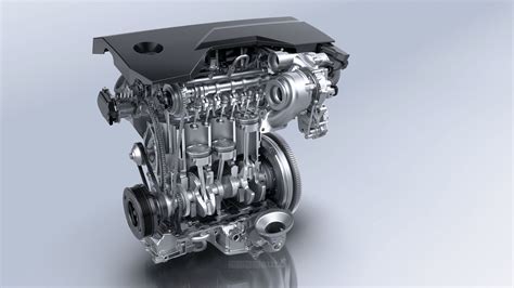 Motore Volvo 1.5 litri tre cilindri turbo