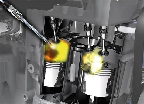 Ingrandimento di una candeletta diesel avvitata nella testata motore
