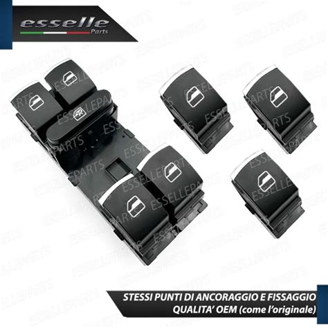 Interno BMW E46 con vista sui pulsanti alzacristalli
