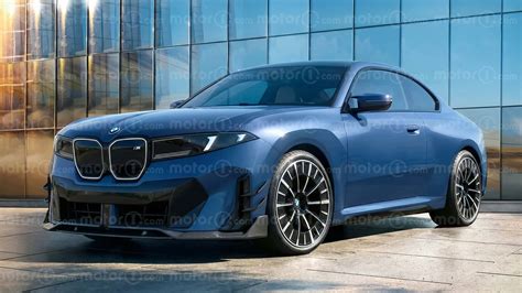 Rendering frontale della nuova BMW Serie 4 Neue Klasse
