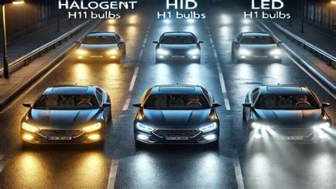 Confronto tra illuminazione alogena e LED in auto