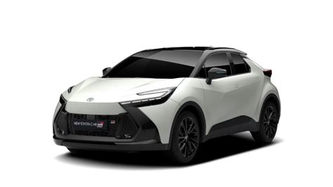 Toyota C-HR bianco in concessionaria