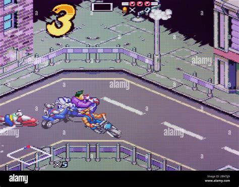 Screenshot del videogioco Biker Mice from Mars per Super Nintendo