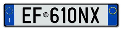 Targa auto italiana