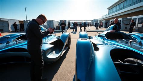 Oliver Rowland e Norman Nato con la Nissan Formula E